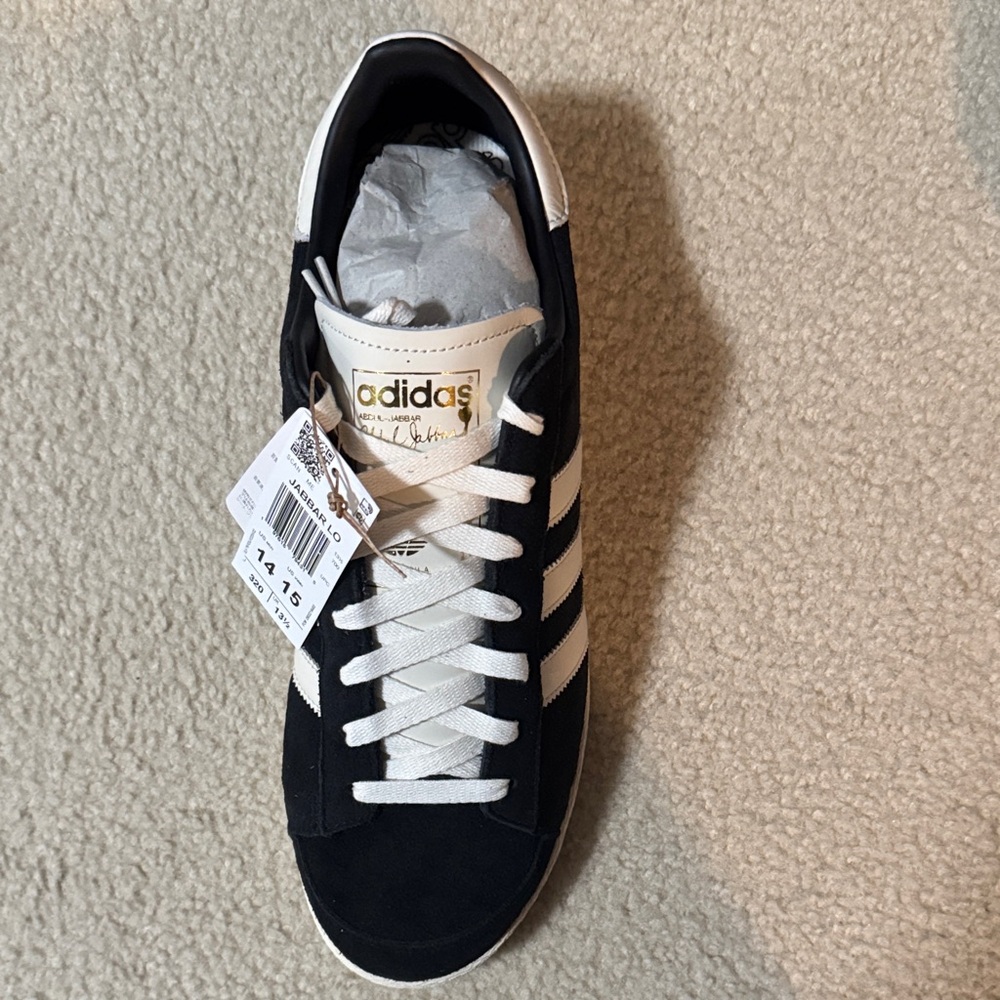 Adidas Black and White Classic Sneakers Jabbar Lo size 14